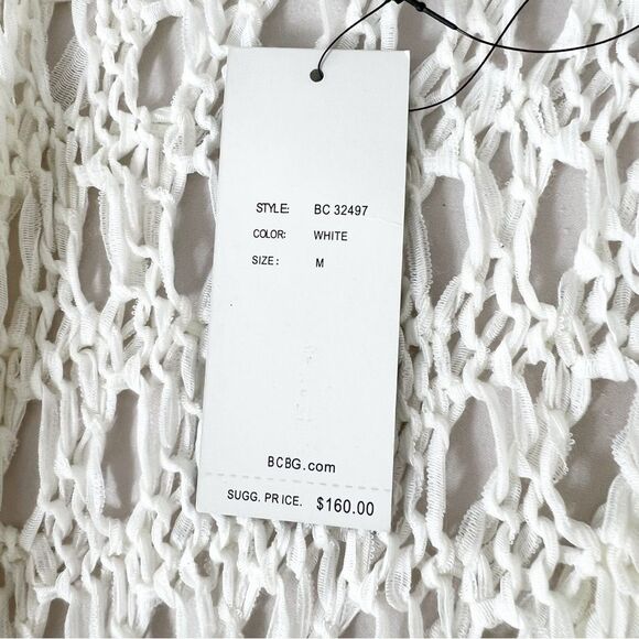 BCBG Maxazria Women's Size Medium New With Tags NWT Crochet Open Front Cardigan - Picture 6 of 9